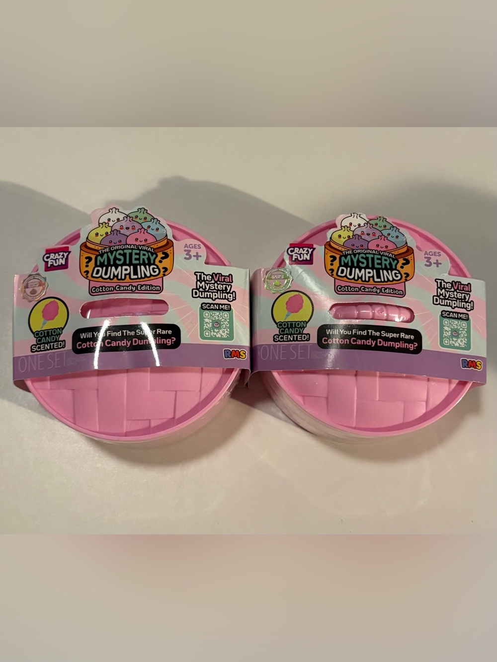 🍭 2 Pack RMS Mystery Dumpling Cotton Candy Edition NEW SEALED hard to find